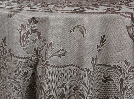 07с24- ЯК Скатерть 170*320 "Овальная" цв. коричневый