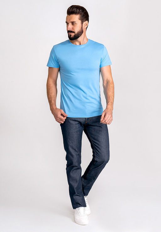 Футболка мужская короткий рукав GREG G145-RD-3025 (голубой)  фото 3