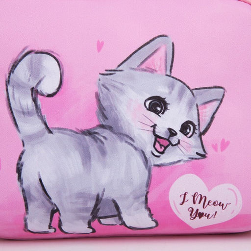 Сумка детская Котенок из эко-кожи, на ремешке, 15х12х3 см - NAZAMOK KIDS фото 6