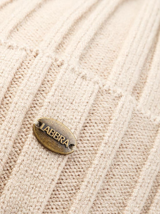 Шапка жен. шерсть+акр LB-N88043 beige - Labbra фото 7
