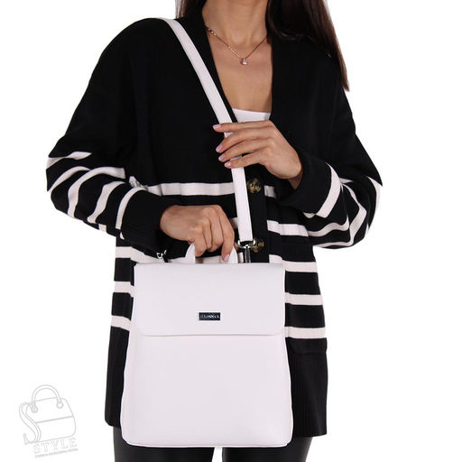 Рюкзак женский 69134 white Velina Fabbiano-Safenta/30  в Новосибирске