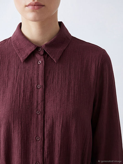 Dokulu Ku?akl? G?mlek Elbise