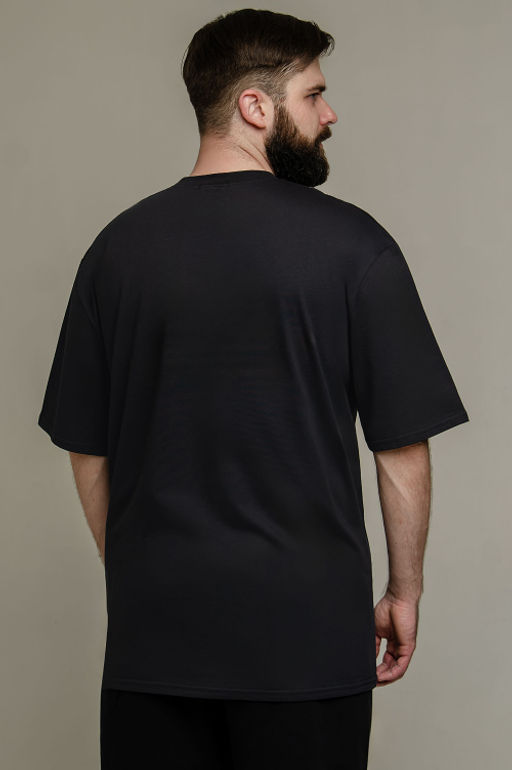 Арт. 61139 Футболка мужская оверсайз 48-56 (5 шт) Цвет:графит - Идеал фото 6