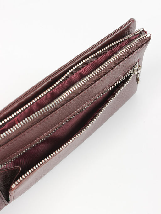 LACCOMA кошелек LA-1089-темно-бордовый натуральная кожа  фото 5