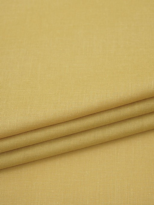 Муслин Премиум двухслойный гладкий цв.Винтажно-горчичный, ш.2.5м, хлопок-100%, 120гр/м.кв - Купава фото 3