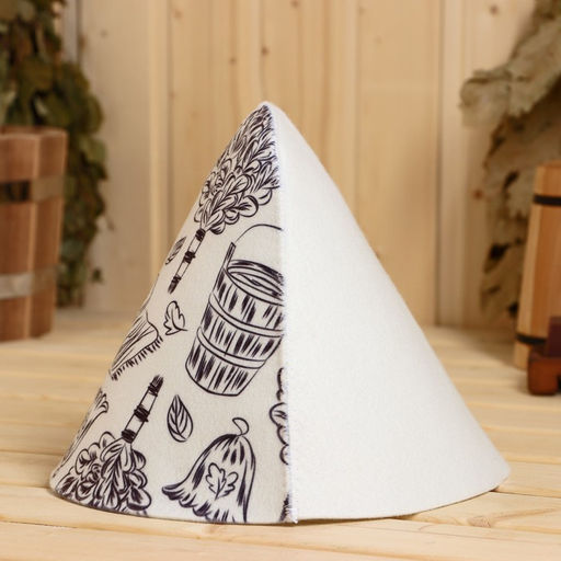 Шапка для бани с принтом "Банный отдых"