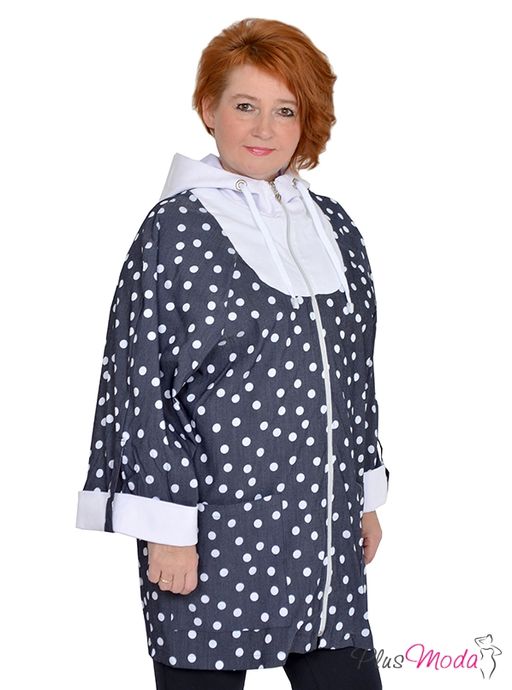 Парка Модель №1078 размеры 44-84 - Plusmoda фото 3