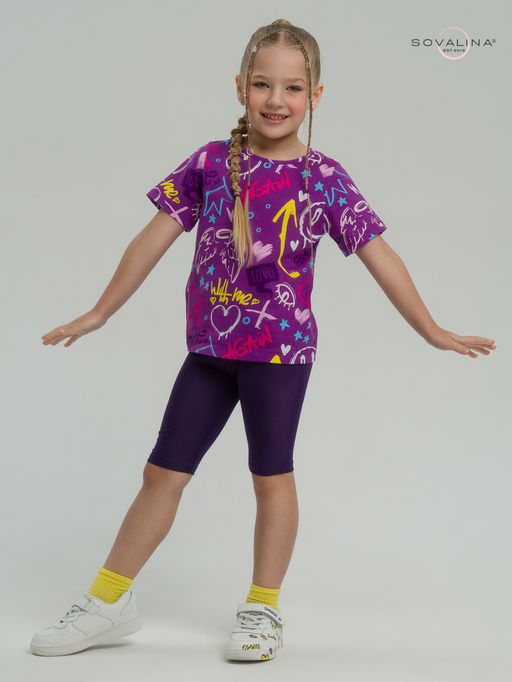 Костюм Актив граффити слива-фиолет - Sovalina фото 3