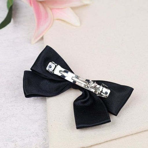 Бант-заколка для волос / MZ47-42 /уп 12/ черная - Галеонтрейд фото 2