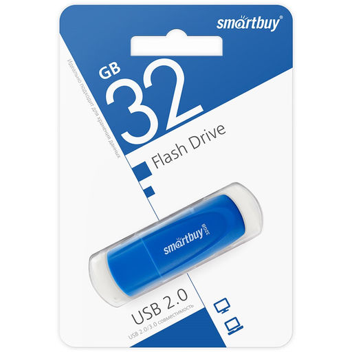 Флеш-накопитель 32Гб "Smartbuy Scout" Blue