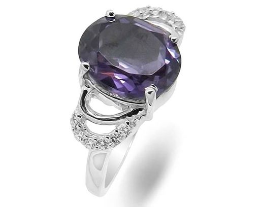 Кольцо из серебра синт.александрит, Агнис