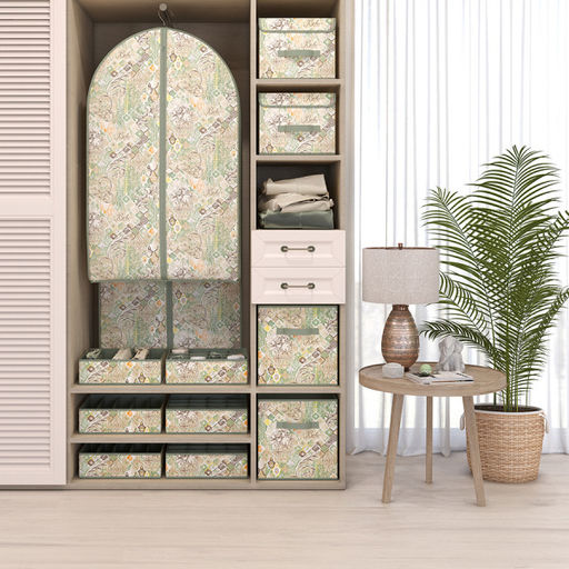 VAL BH-BOX-DDM Короб стеллажный с откидной стенкой, с крышкой, 50*35*25 см, BOHO, шт