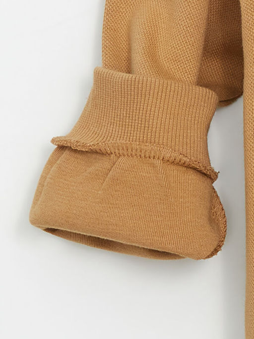 Bisiklet Yaka Bask?l? Erkek ?ocuk Sweatshirt