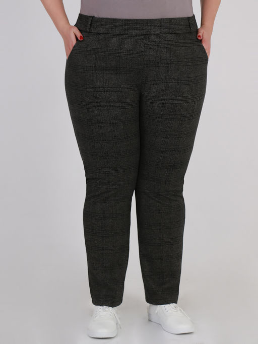 Брюки классические зауженные осенние - Almond фото 2