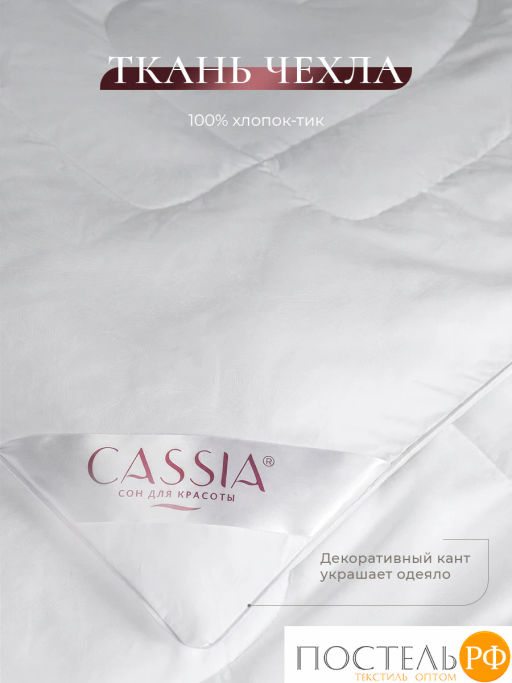 Одеяло CASSIA КЛАУД СОФТ хл./микровол.лебяжий пух, 240 г/м2,КТ  фото 5