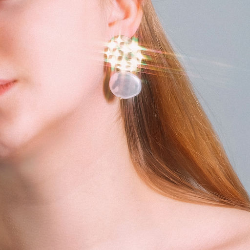 Серьги с жемчугом Нефаз, цвет белый в золоте - Queen fair фото 3