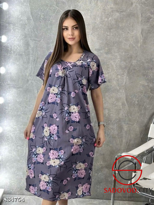 Сорочка женская с принтом