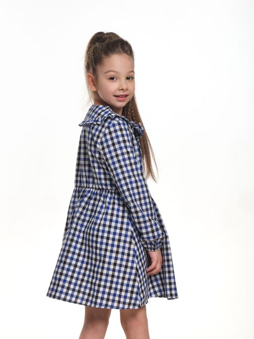 Платье в клетку UD 6140 син-черн клетка - Mini maxi фото 4