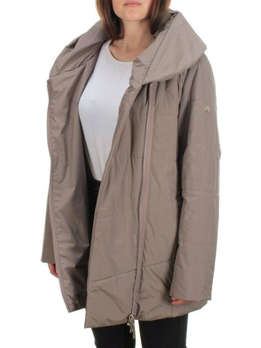 22222 DK.BEIGE Куртка демисезонная женская (80 гр. синтепон) - Фабричный китай фото 9