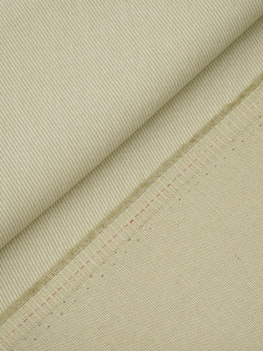 Джинс с ворсом цв.Св.телесно-желтый с оливковым оттенком, ш.1.5м, хлопок-100%, 330гр/м.кв - Купава фото 3