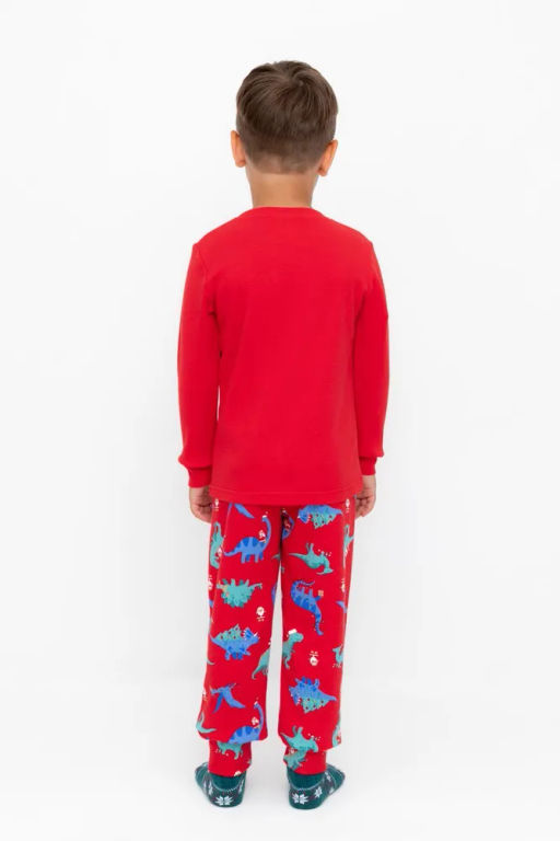 К 1541/насыщенно-красный,динозавры пижама д/дет яс - Crockid фото 7