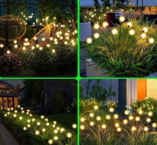 Самый красивый садовый светильник который только можно было придумать , 10 ламп на солнечной батарее ,шарики