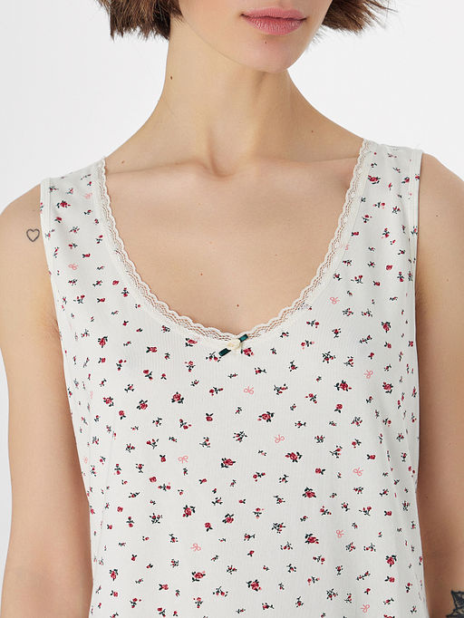 Сорочка ночная женская с цветочным принтом - Mark formelle фото 3