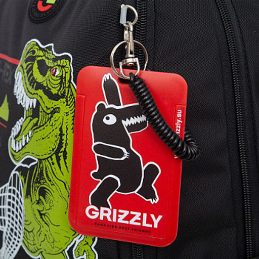 Рюкзак школьный с картхолдером на держателе GRIZZLY