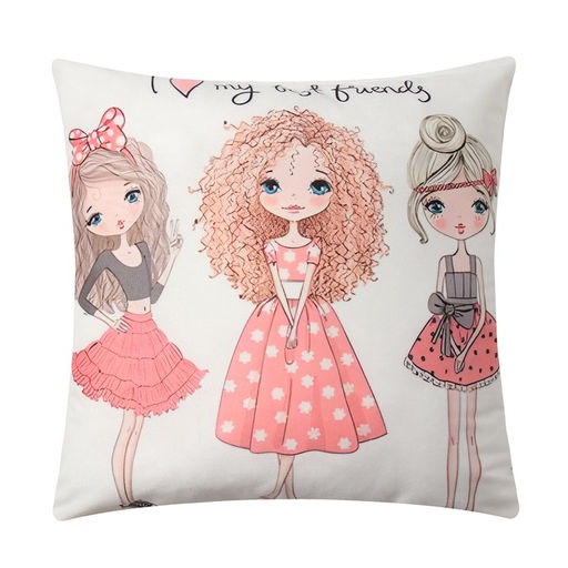 Наволочки декоративные 2 шт. Этель Девичьи истории 40 х 40 см, велюр  фото 2