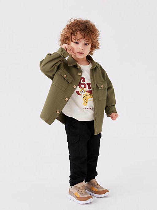 Beli Lastikli Basic Erkek Bebek Pantolon - Waikiki фото 2