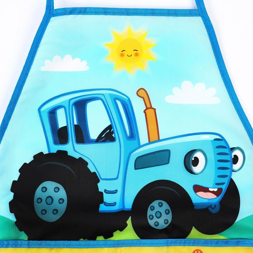 Фартук для труда 490*395, Синий Трактор  фото 3