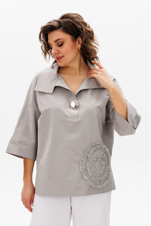 Рубашка Michel Chic 786 светло-серый