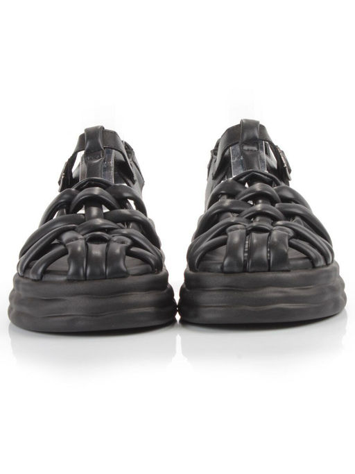 08-PEAG48-1 BLACK Босоножки женские (натуральная кожа) - Фабричный китай фото 7