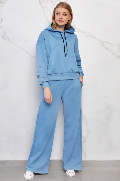 Арт. 2517 Костюм с брюками женский 42-48 (4 шт) Цвет:морозное утро - Калинка фото 5