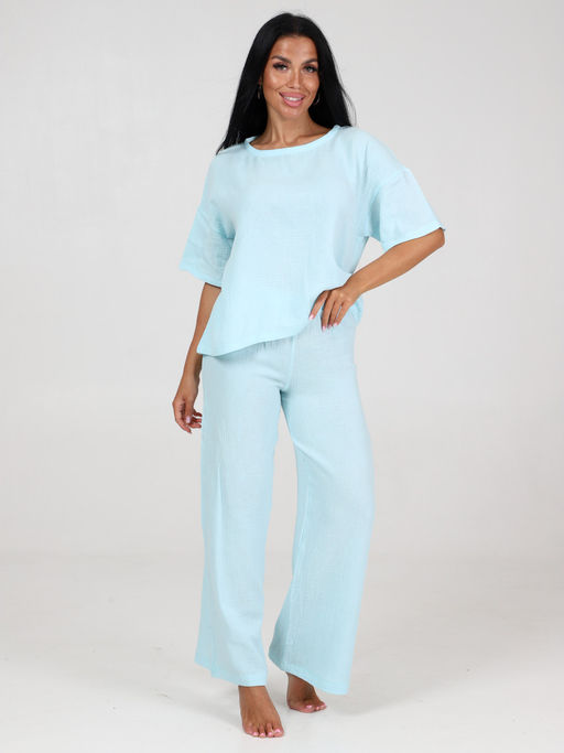 575 ПИЖАМА (брюки) (Голубой) - А-дина фото 2