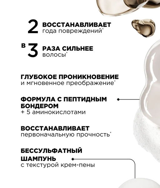 Набор тревелов Absolut Repair Molecular: шампунь 100 мл + сыворотка 75 мл + маска 50 мл - Loreal professionnel фото 4