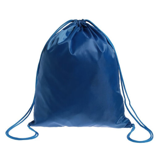 Мешок для обуви 420 х 340 мм, Calligrata Стандарт, (мягкий полиэстер, плотность 210 D), синий  фото 7