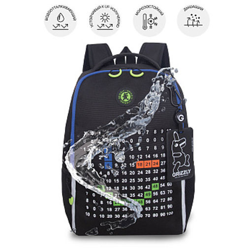 RB-651-10 Рюкзак школьный с картхолдером на держателе - Grizzly фото 19