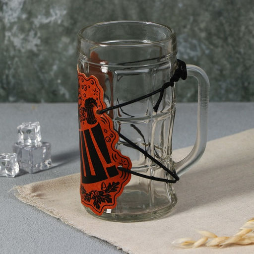 Кружка стеклянная пивная «Ёрш», 500 мл