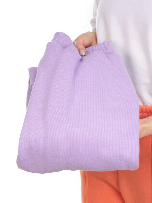 07 LILAC Брюки спортивные женские на флисе (100% хлопок) 7986