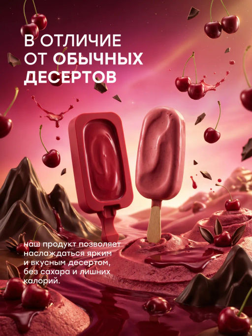 НОВИНКА! Смесь для протеинового мороженого Вишневый Десерт