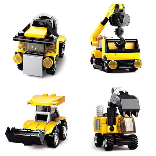 Конструктор «Строительная техника», 37 деталей