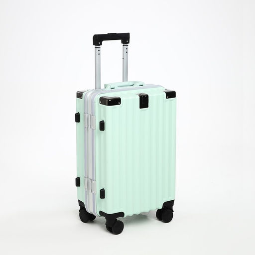 Чемодан малый 20, отдел на молнии, 2 кодовых замка, 4 колеса, крючок, цвет мятный - Simaland фото 2