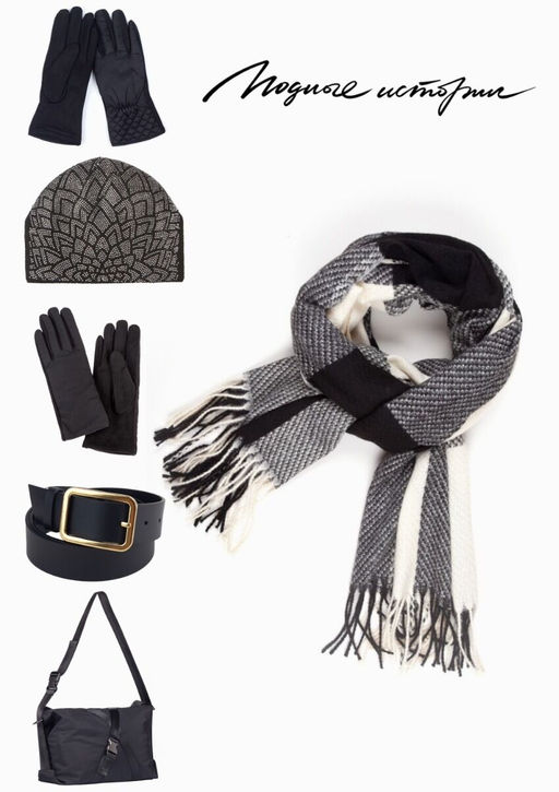 Палантин с классическим клетчатым принтом