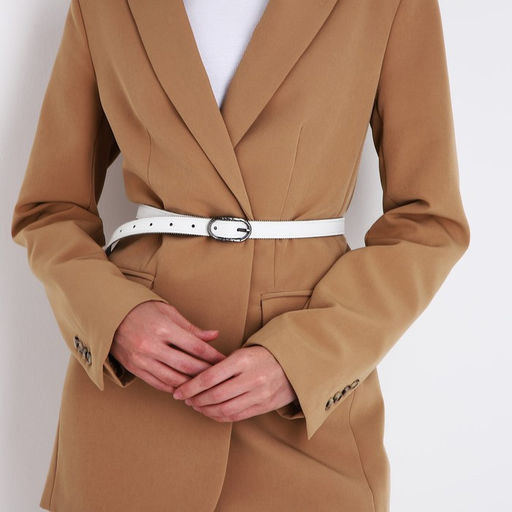 Ремень женский, ширина 2,4 см, пряжка металл, цвет белый - Simaland фото 4