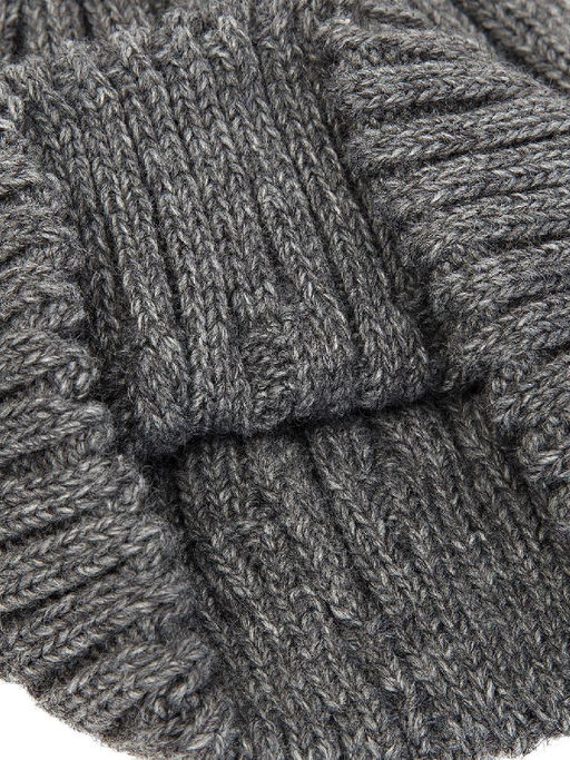 Шапка жен. шерсть+акр LB-BR55042 grey melange - Labbra фото 4