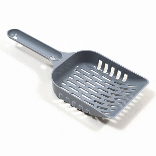 Лоток для кошек совок+ сетка 50.5×39×23 см, серый