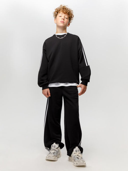 КБ 302930/черный 1413 джемпер (свитшот) дет