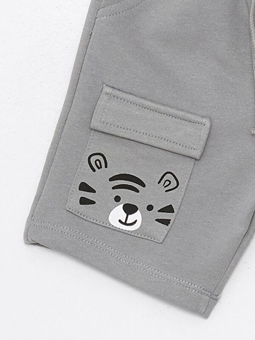 Beli Lastikli Bask?l? Erkek Bebek ?ort - Waikiki фото 3