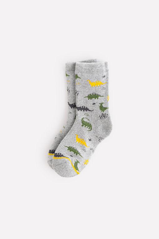 CROCKID СТОК! Носки. Цвет: св.серый меланж, горчица, темно-оливковый  фото 3